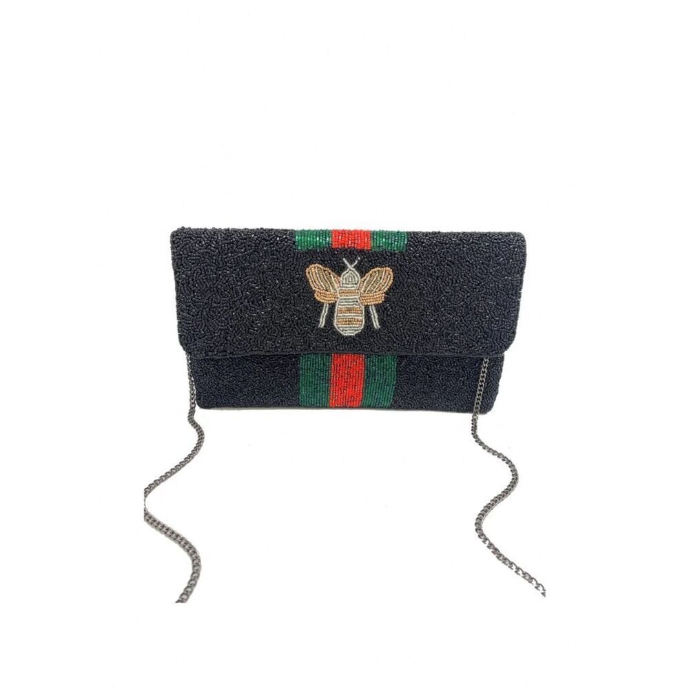 Beaded Bee Clutch - Designer Inspired - Picture 1 of 6